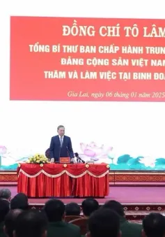 Tổng Bí thư Tô Lâm thăm cán bộ, chiến sỹ Quân đoàn 34 và Binh đoàn 15 ở Gia Lai