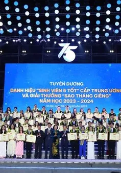 Tuyên dương Sinh viên 5 tốt, Học sinh 3 tốt, Học sinh 3 rèn luyện cấp Trung ương