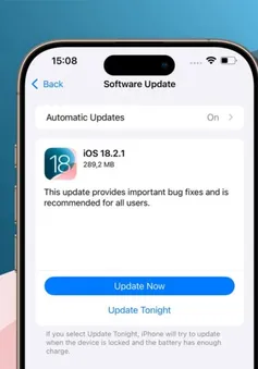 iOS 18.2.1 vẫn chưa khắc phục hết lỗi trên iPhone