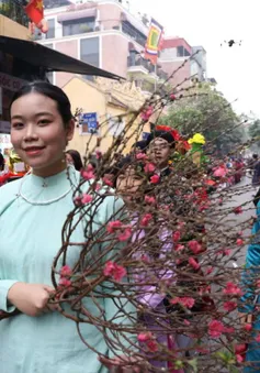 Đậm sắc màu văn hóa truyền thống trong chương trình "Tết Việt - Tết phố" tại Phố cổ Hà Nội