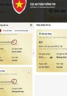 Mạo danh công an hướng dẫn tích hợp điểm giấy phép lái xe