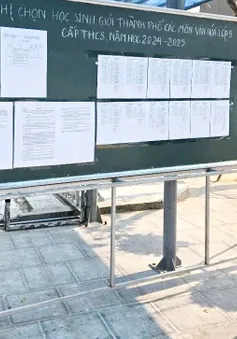 Hà Nội công bố giải học sinh giỏi thành phố các môn văn hóa lớp 9