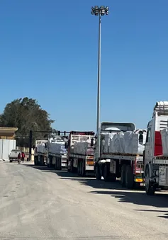 Israel dừng hoạt động đưa hàng viện trợ vào Gaza