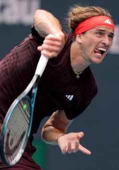 Alexander Zverev khởi đầu thuận lợi tại Miami mở rộng 2025