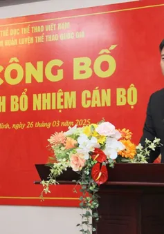 Ông Phạm Thanh Tú được bổ nhiệm làm Giám đốc Trung tâm Huấn luyện thể thao quốc gia