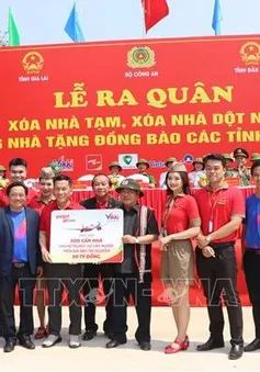Bộ Công an ra quân xây nhà tặng đồng bào Tây Nguyên