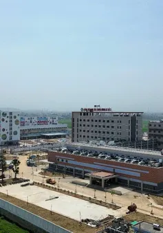 Cận cảnh Bệnh viện Phụ sản, Nhi Trung ương cơ sở 2 tại Quốc Oai (Hà Nội) sắp hoàn thành