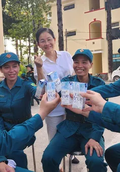 TH true MILK tiếp sức chiến sĩ diễu binh ngay trên thao trường, sẵn sàng cho Đại lễ 30/4