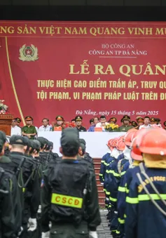 Công an TP Đà Nẵng ra quân cao điểm trấn áp tội phạm trên đường phố