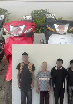 Bắt giữ 7 đối tượng liên tiếp gây ra 4 vụ trộm cắp xe máy