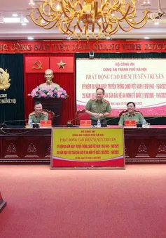 Công an TP Hà Nội phát động cao điểm kỷ niệm 80 năm Ngày truyền thống Công an nhân dân Việt Nam