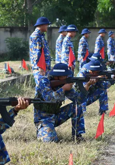 Chiến sĩ mới Vùng 2 Hải quân tự tin kiểm tra “3 tiếng nổ”