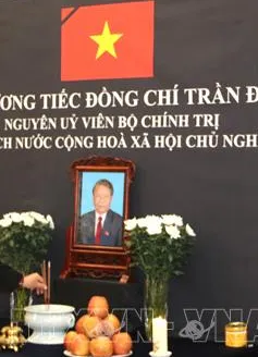Lễ viếng và mở sổ tang nguyên Chủ tịch nước Trần Đức Lương tại Hàn Quốc