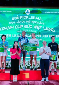 Đắc Tiến giành ngôi Á Quân giải Pickleball Lào Cai mở rộng 2025