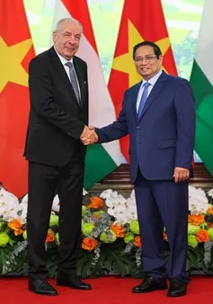 Thủ tướng Phạm Minh Chính hội kiến Tổng thống Hungary