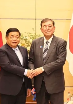 Phó Thủ tướng Nguyễn Chí Dũng hội kiến Thủ tướng Nhật Bản Ishiba Shigeru