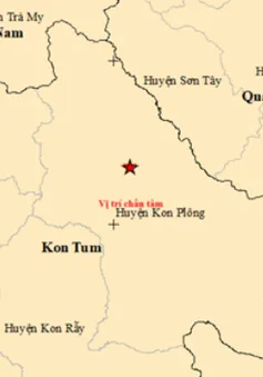 Xảy ra 2 trận động đất tại huyện Kon Plông, Kon Tum
