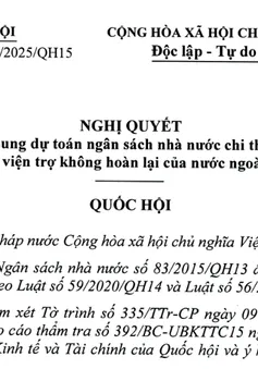 Nghị quyết về bổ sung dự toán ngân sách nhà nước chi thường xuyên năm 2025