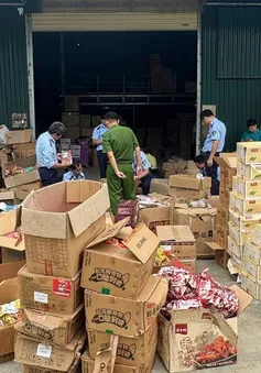 Hơn 36.000 sản phẩm thực phẩm và giấy vệ sinh nhập lậu bị thu giữ tại Cao Bằng