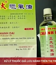 Xử lý thuốc giả lưu hành trên thị trường