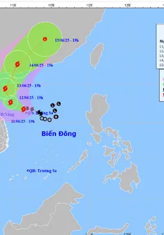 Bão số 1 có khả năng mạnh thêm, gây mưa lớn tại Trung Trung Bộ, Bắc Tây Nguyên