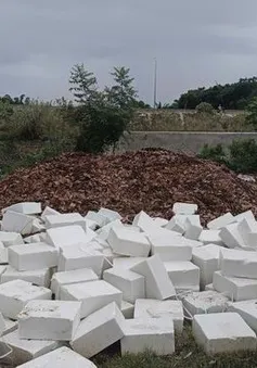 Hàng trăm phôi xà phòng bị đổ trộm ở Ninh Thuận