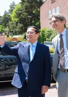 Thủ tướng Phạm Minh Chính thăm Viện Y học Karolinska