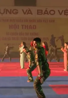 Hội thao võ chiến đấu tay không các câu lạc bộ võ thuật toàn quân năm 2025