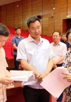 Sẵn sàng Lễ công bố các Nghị quyết, Quyết định của Trung ương và của tỉnh về việc sáp nhập đơn vị hành chính