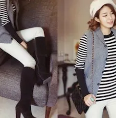 Phối đồ đẹp cùng áo gile