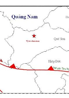 Thêm 2 trận động đất trên địa bàn Quảng Nam