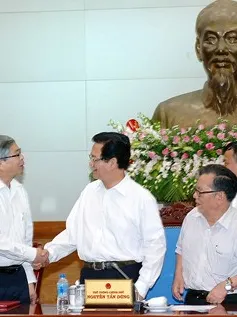 Thủ tướng làm việc với Liên hiệp các Hội khoa học và kỹ thuật