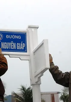 Đà Nẵng gắn biển tên đường Võ Nguyên Giáp