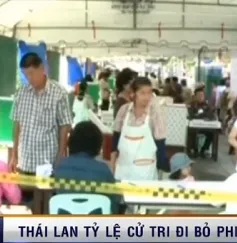 Tỷ lệ cử tri đi bỏ phiếu tại Thái Lan thấp