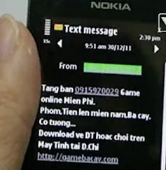 "Sim rác" 11 số nhắn tin trúng thưởng lừa đảo dịp Tết