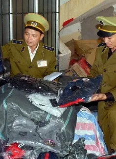 Hà Nội: Tiêu hủy gần 60.000 nhãn mác hàng hiệu giả mạo