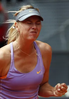 Madrid Masters: Sharapova ngược dòng ngoạn mục, Serena bỏ giải