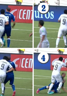 Chứng nào tật nấy với Chiellini, Suarez có thể bị cấm thi đấu World Cup 2014