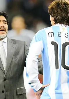 Huyền thoại Maradona động viên Messi trước trận chung kết World Cup