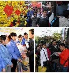 Nhiều địa phương hỗ trợ công nhân về quê ăn Tết