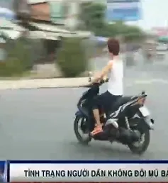 Tiền Giang: Người dân thờ ơ với mũ bảo hiểm 