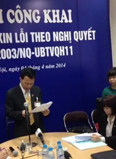 Video TAND TP Hà Nội công khai xin lỗi người bị kết án oan