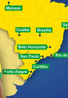 Đến miền Nam Brazil xem World Cup 2014 cần mang áo rét