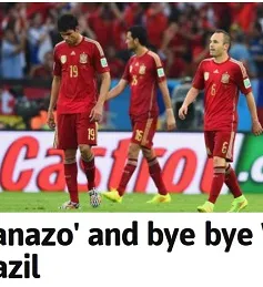 Báo chí Tây Ban Nha rung chuyển vì cú sốc World Cup 2014