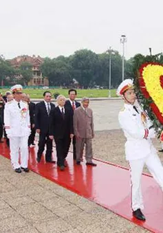 Lãnh đạo Đảng, Nhà nước viếng Lăng Chủ tịch Hồ Chí Minh  