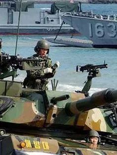 Mỹ - Hàn tập trận chung trên biển Hoàng Hải