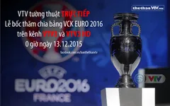 VTV tường thuật trực tiếp Lễ bốc thăm VCK EURO 2016