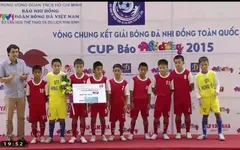 Hải Dương bảo toàn ngôi vô địch giải bóng đá nhi đồng toàn quốc 2015