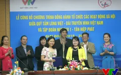 Quỹ Tấm lòng Việt phối hợp với Tập đoàn Tân Hiệp Phát tổ chức các hoạt động từ thiện