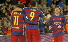 ‘Tam giác quỷ’ Messi – Suarez – Neymar ghi 30/33 bàn cho Barca tại La Liga